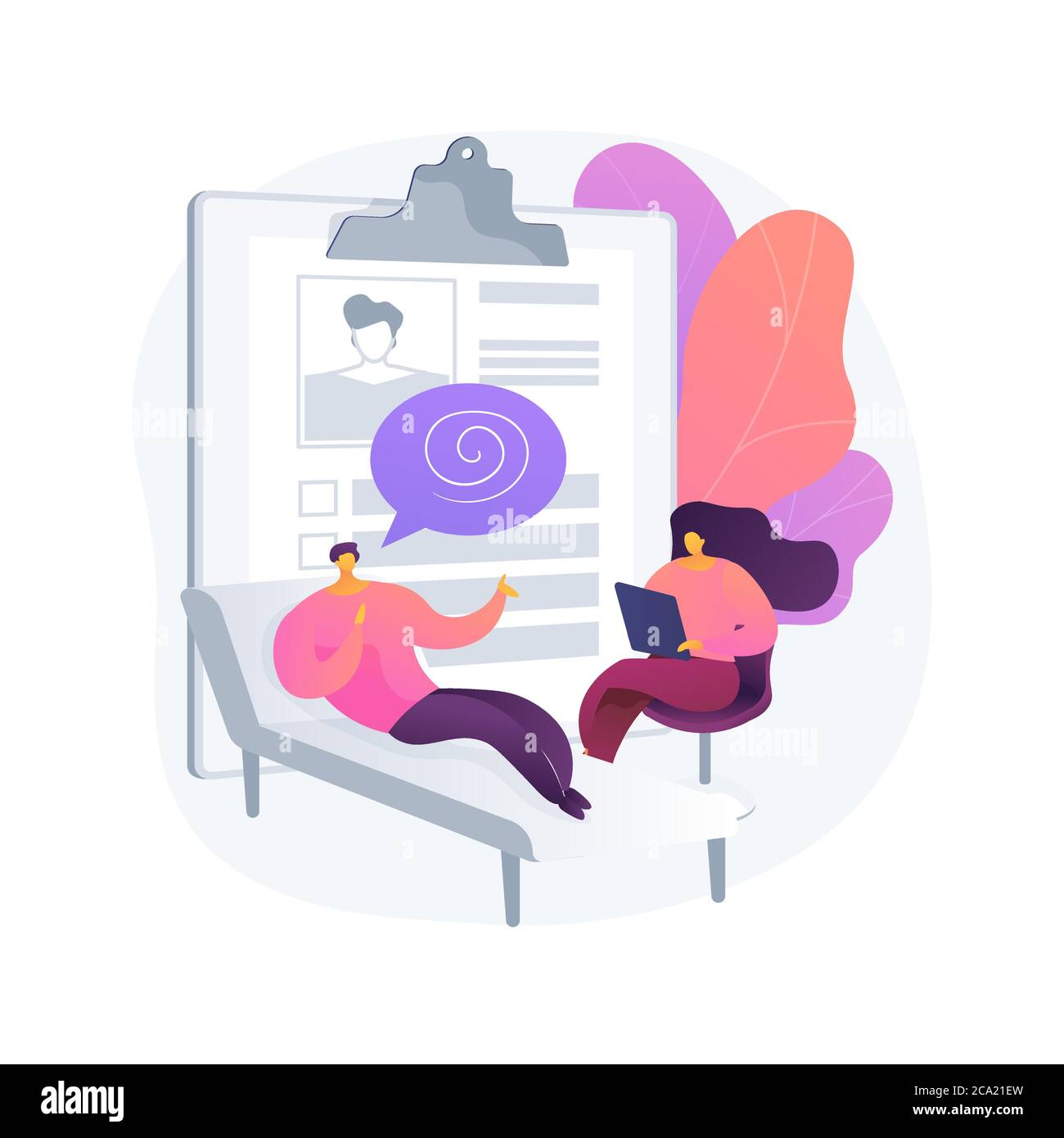 Psychologist service abstract concept vector illustration Stock Vector