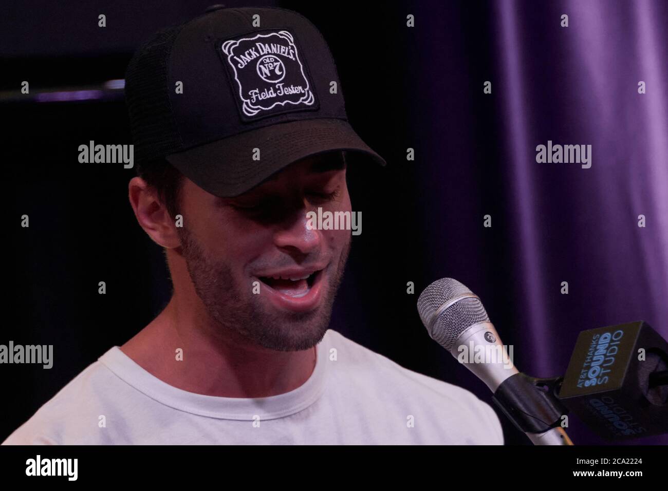 BALA CYNWYD, PA, USA - MARCH 11, 2019: American Singer-Songwriter Jake Miller Visits Q102's Performance Theatre. Stock Photo