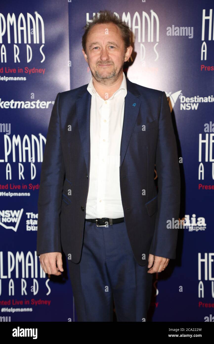 Sydney, Australia. 27 July 2015. Andrew Upton arrives on the red carpet. The annual Helpmann Awards recognises the achievements of Australia's live pe Stock Photo