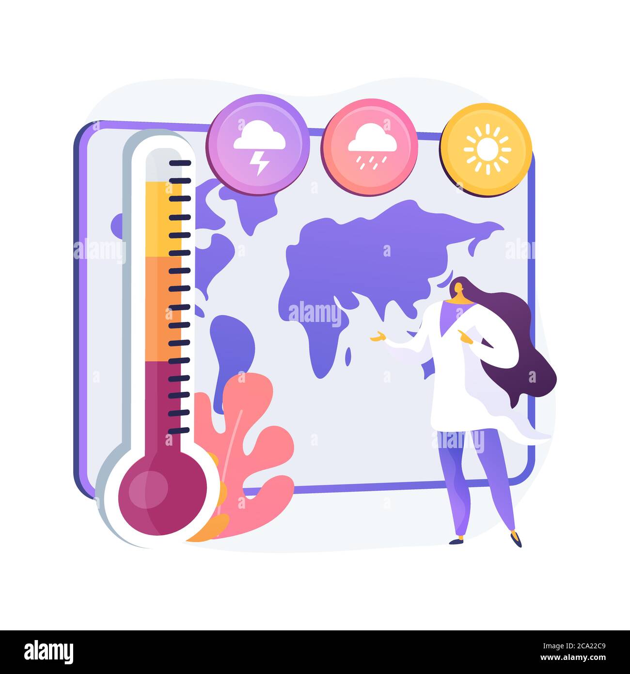 Meteorology abstract concept vector illustration Stock Vector Image