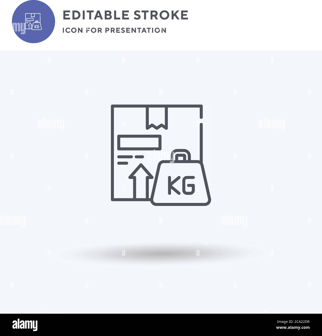 Weight icon vector, filled flat sign, solid pictogram isolated on white ...