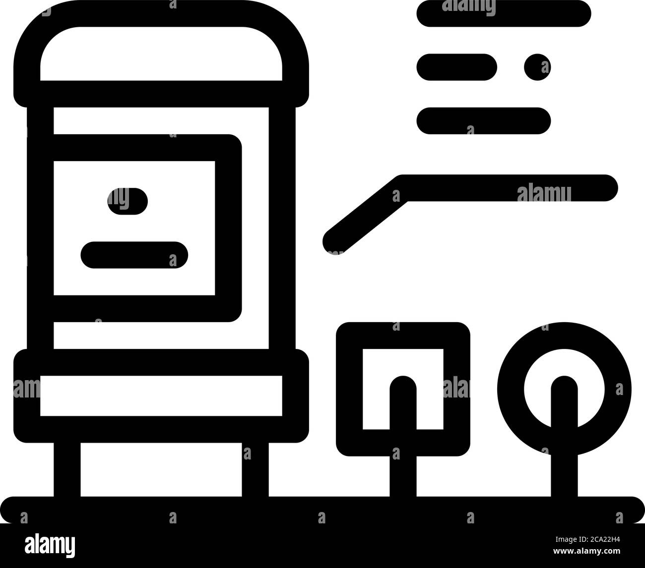 radio resistor icon vector outline illustration Stock Vector Image ...