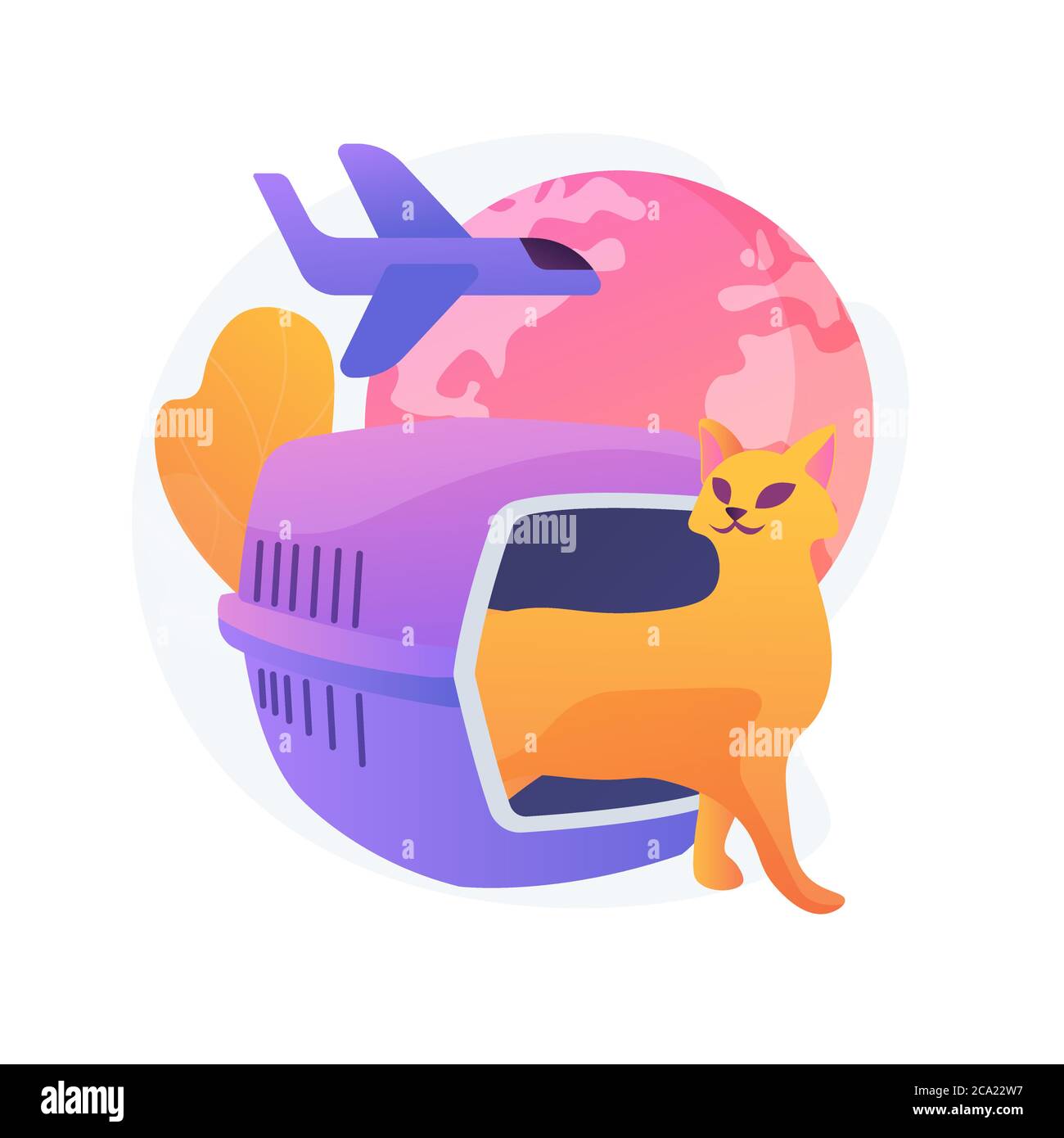 Transport of animals abstract concept vector illustration. Stock Vector