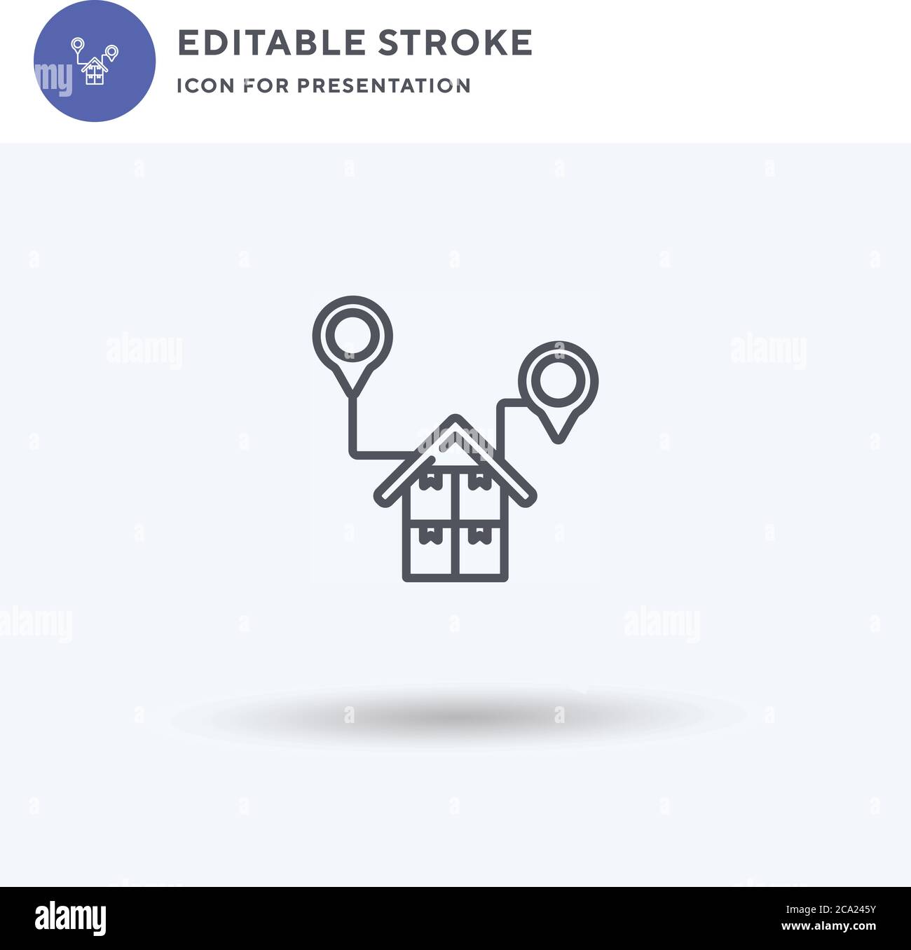 Distribution icon vector, filled flat sign, solid pictogram isolated on ...