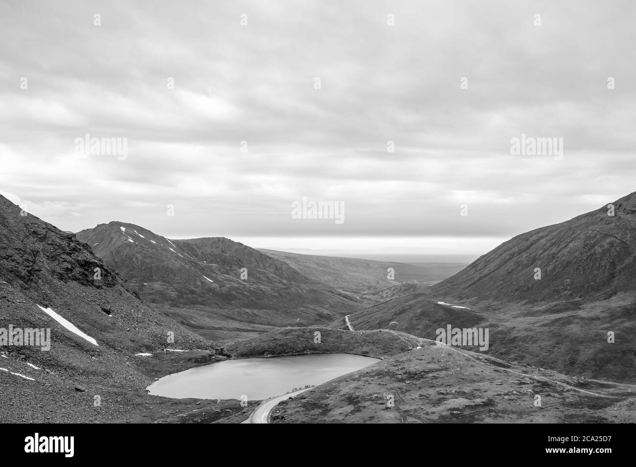 Hatcher Pass looking west toward Willow Alaska Stock Photo Alamy