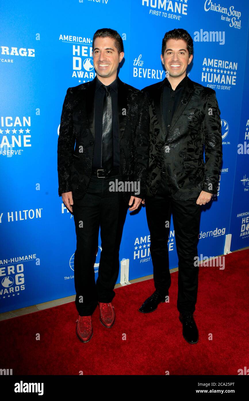 LOS ANGELES - SEP 29:  Will Nunziata, Anthony Nunziata at the  2018 American Humane Hero Dog Awards at the Beverly Hilton Hotel on September 29, 2018 in Beverly Hills, CA Stock Photo