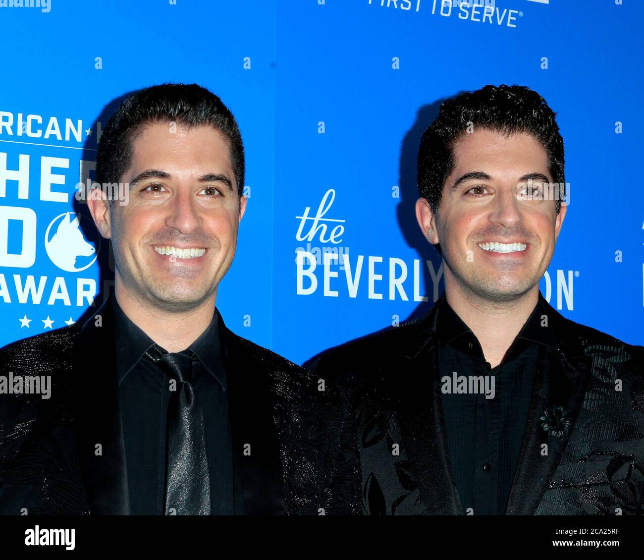 LOS ANGELES - SEP 29:  Will Nunziata, Anthony Nunziata at the  2018 American Humane Hero Dog Awards at the Beverly Hilton Hotel on September 29, 2018 in Beverly Hills, CA Stock Photo