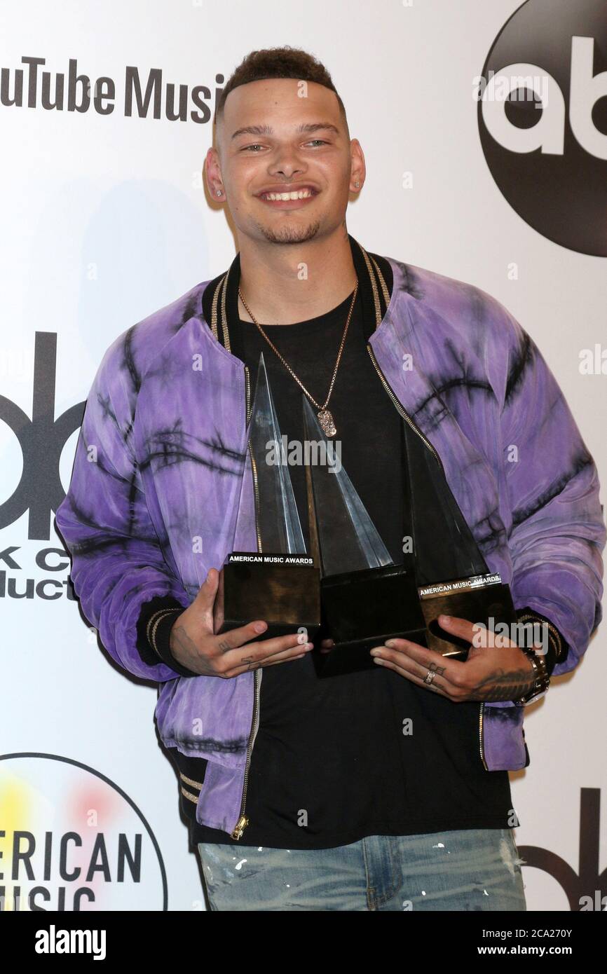 LOS ANGELES - OCT 9: Kane Brown at the 2018 American Music Awards at ...