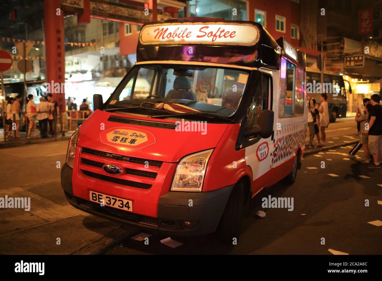 hong kong ice cream truck Stock Photo