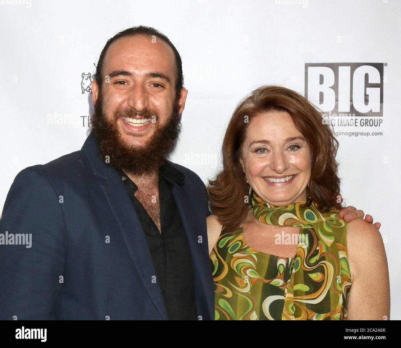 LOS ANGELES - SEP 27:  Michael Mike Canon, Nadja Hoyer-Booth at the Catalina Film Festival - Thursday at the Art Theater on September 27, 2018 in Long Beach, CA Stock Photo