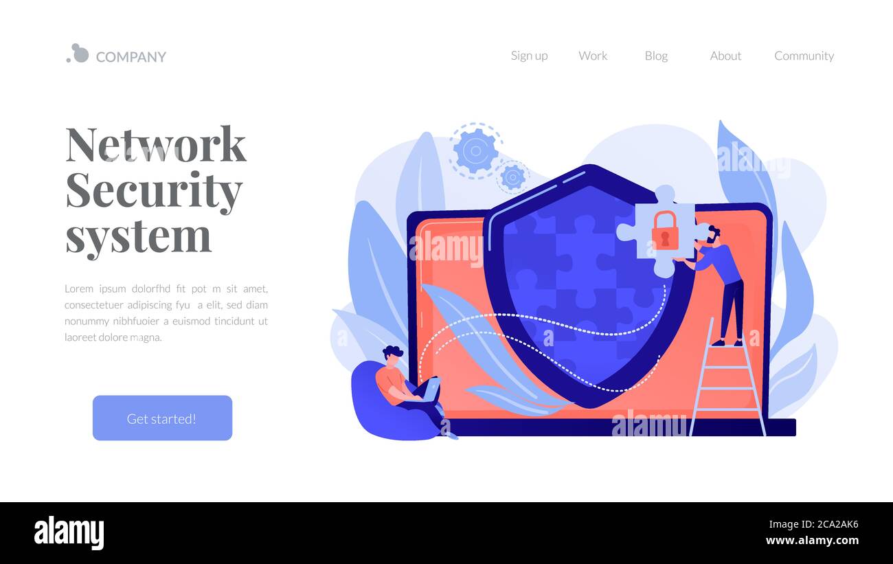 Firewall concept landing page Stock Vector Image & Art - Alamy