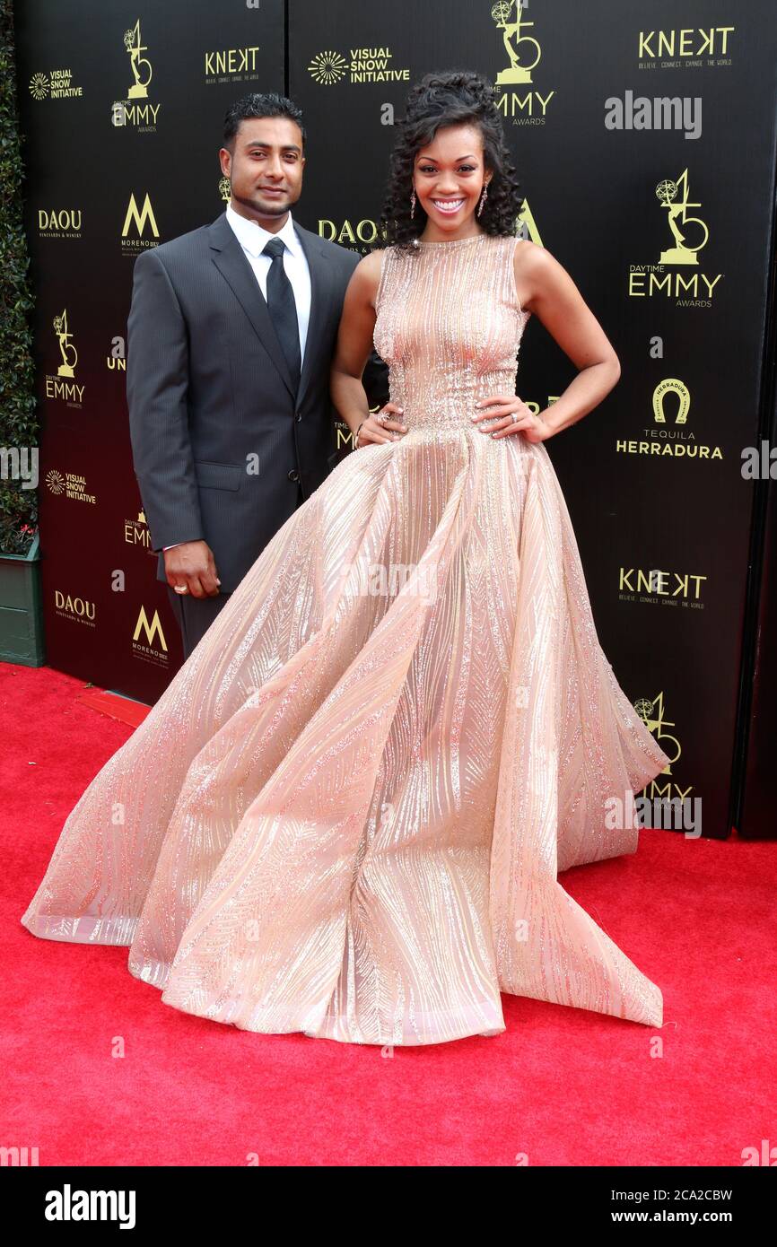 LOS ANGELES - APR 29: Navid Ali, Mishael Morgan at the 45th Daytime