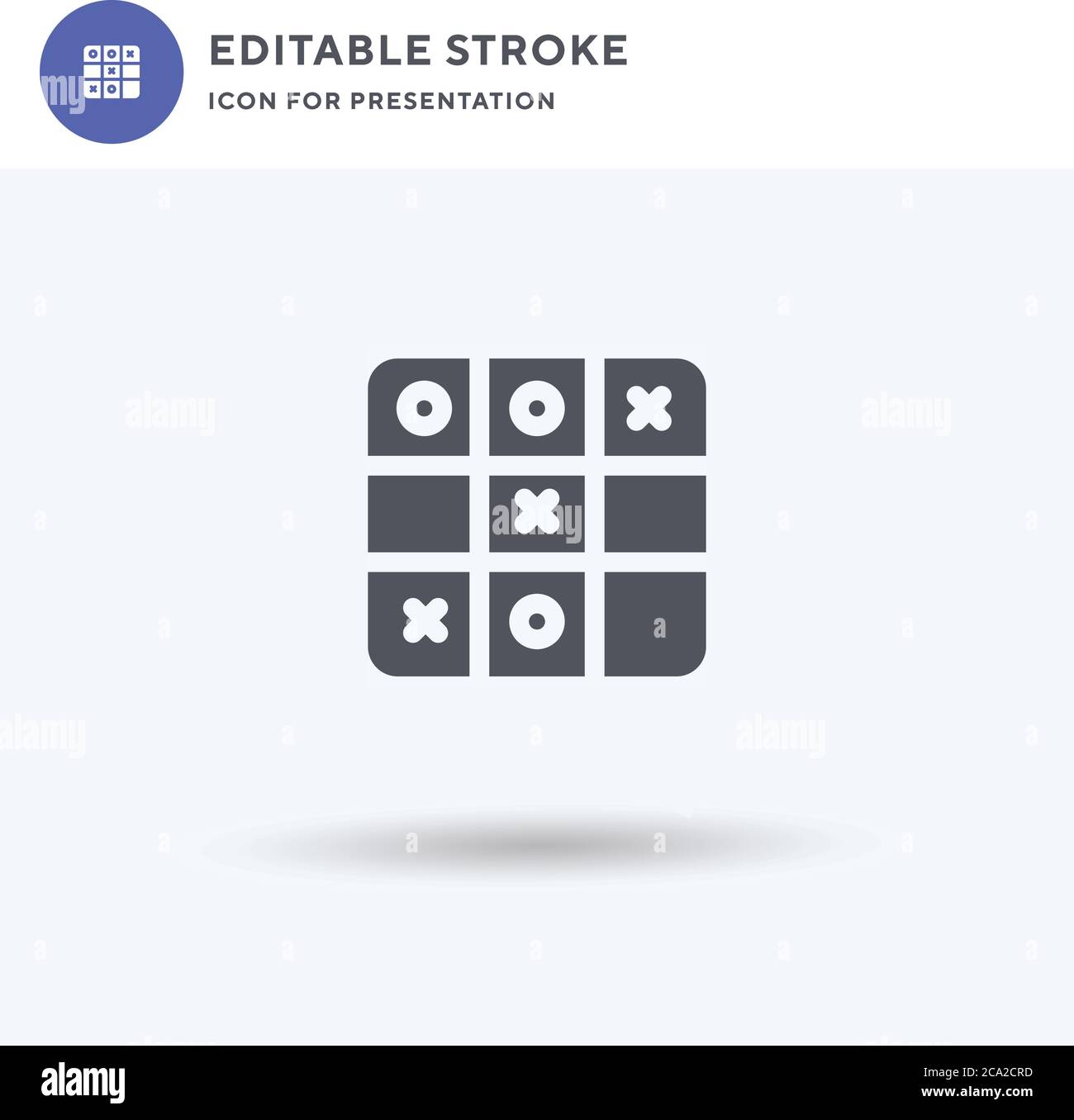 Tic Tac Toe icon vector, filled flat sign, solid pictogram isolated on ...