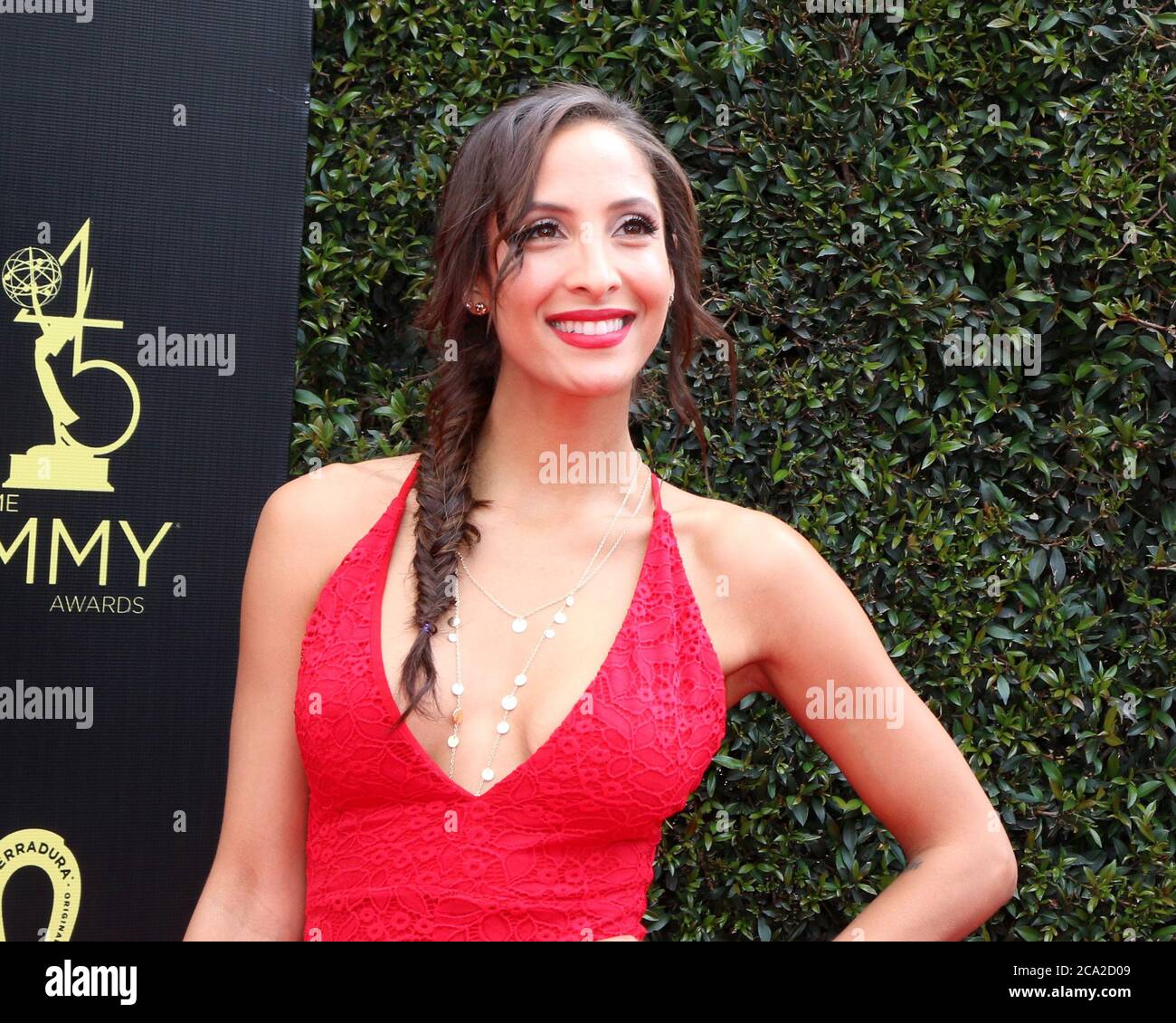 LOS ANGELES - APR 29:  Christel Khalil at the 45th Daytime Emmy Awards at the Pasadena Civic Auditorium on April 29, 2018 in Pasadena, CA Stock Photo