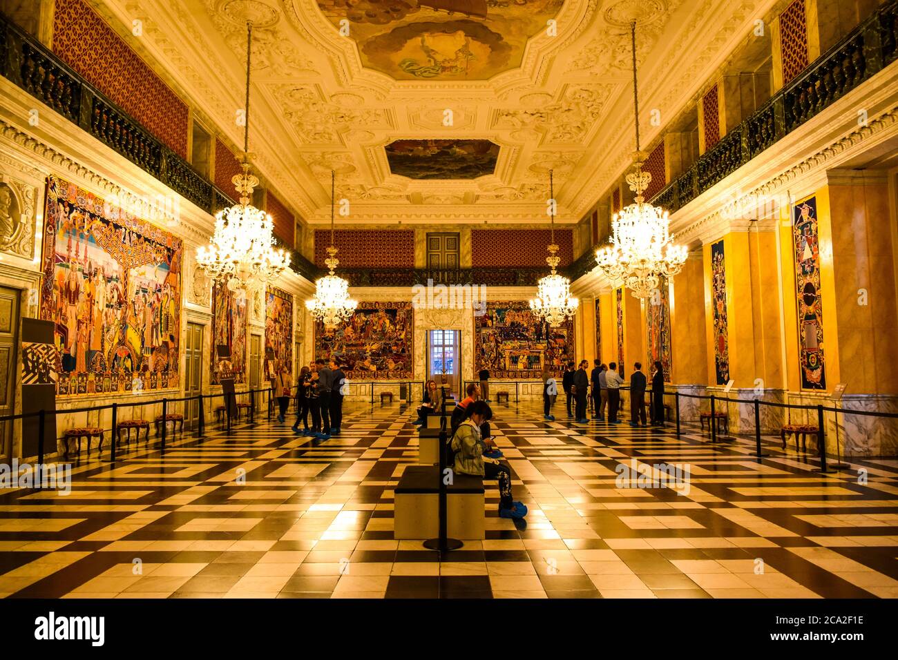 Inside Christiansborg Palace Stock Photo