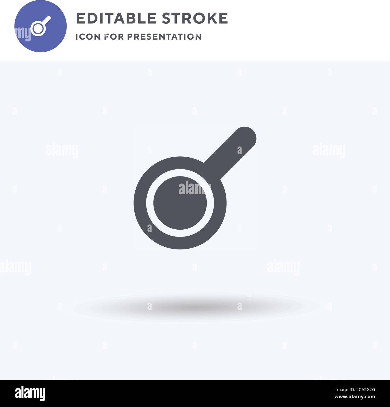 Pan icon vector, filled flat sign, solid pictogram isolated on white ...