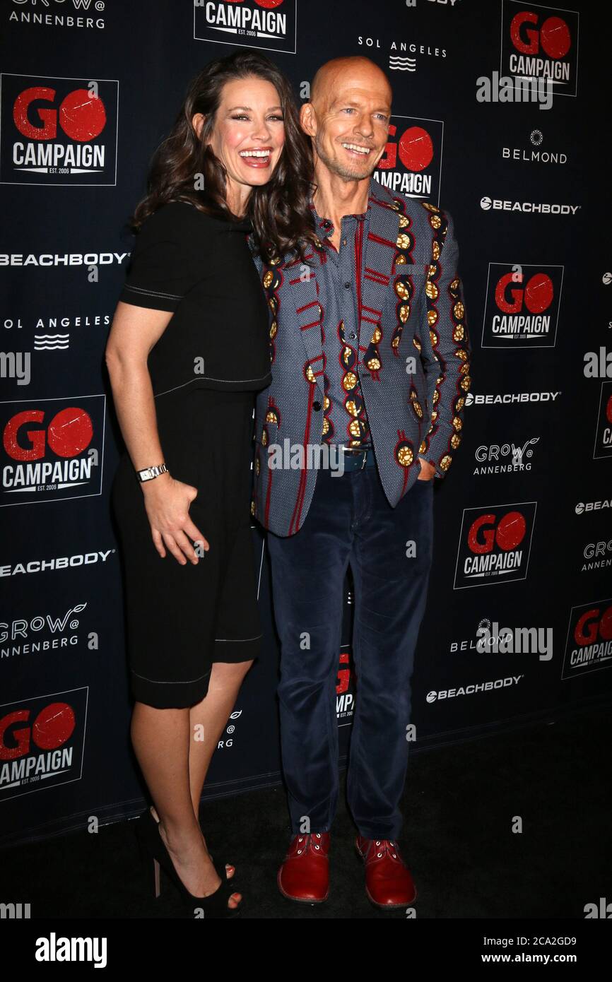 LOS ANGELES - OCT 20:  Evangeline Lilly, Scott Fifer at the GO Campaign Gala at the City Market Social House on October 20, 2018 in Los Angeles, CA Stock Photo