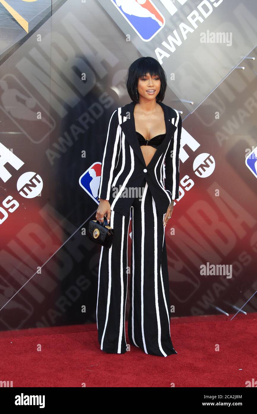 LOS ANGELES - JUN 25: Karrueche Tran at the 2018 NBA Awards at the