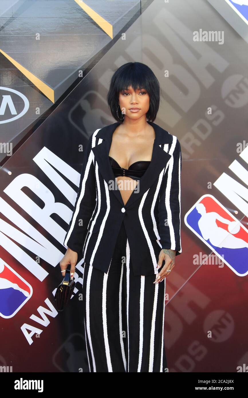 LOS ANGELES - JUN 25: Karrueche Tran at the 2018 NBA Awards at the