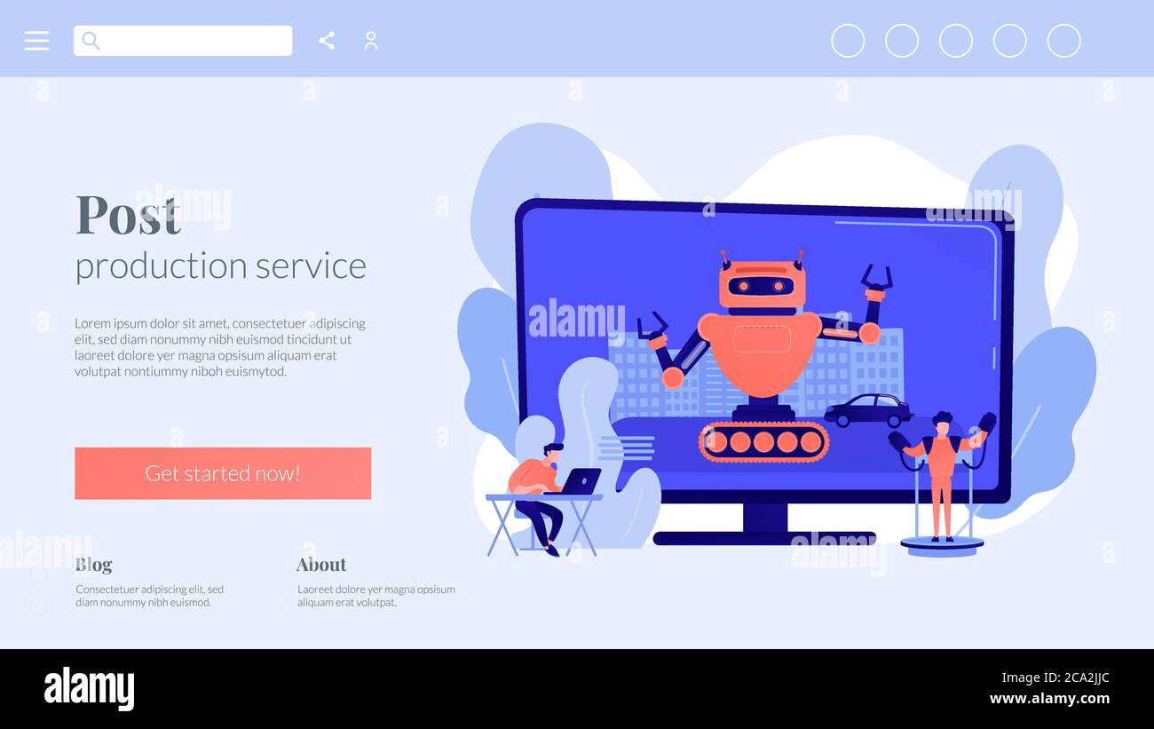 Special effects design concept landing page Stock Vector Image & Art