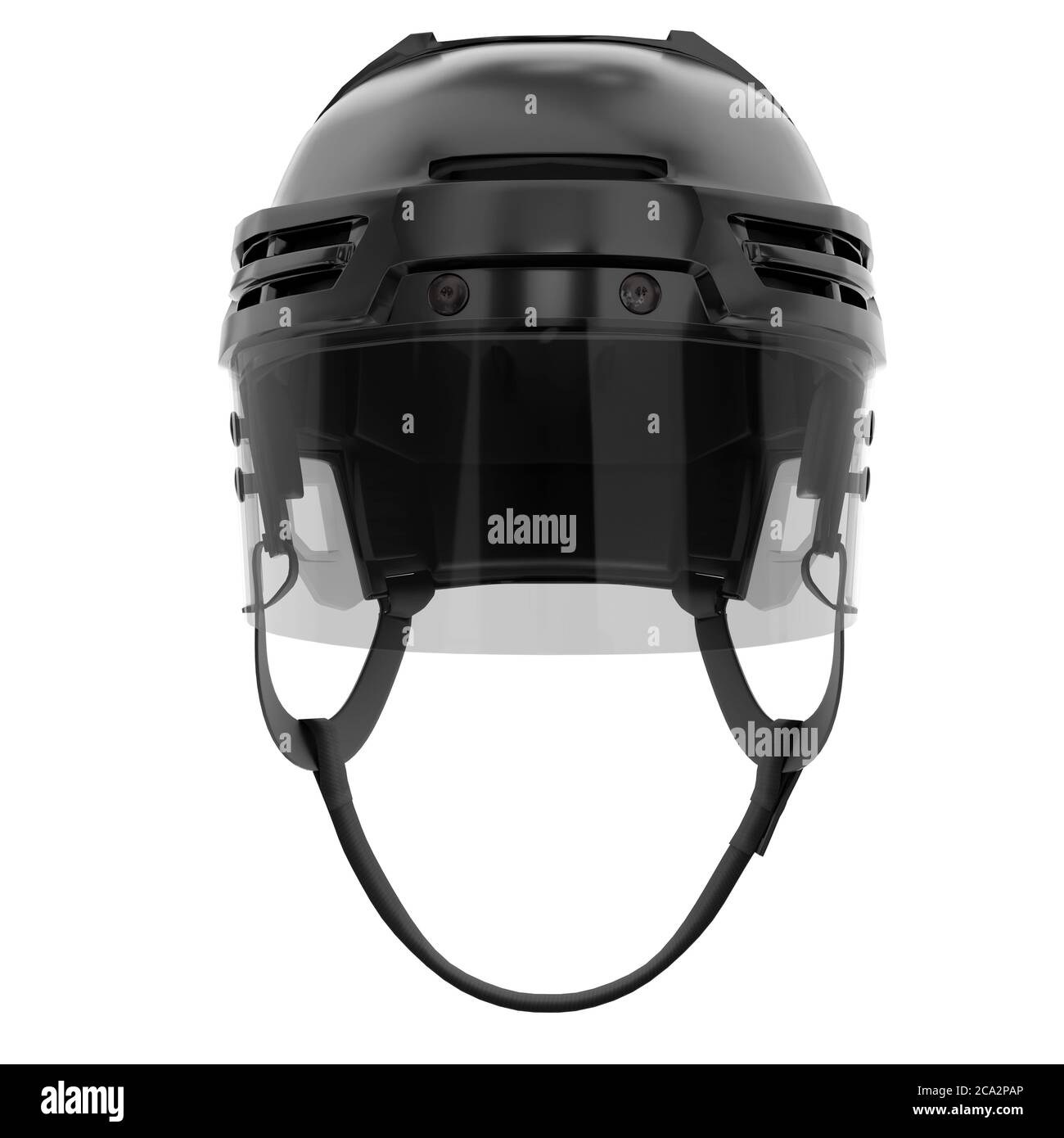 Classic Ice Hockey Helmet with Glass Visor Stock Photo Alamy