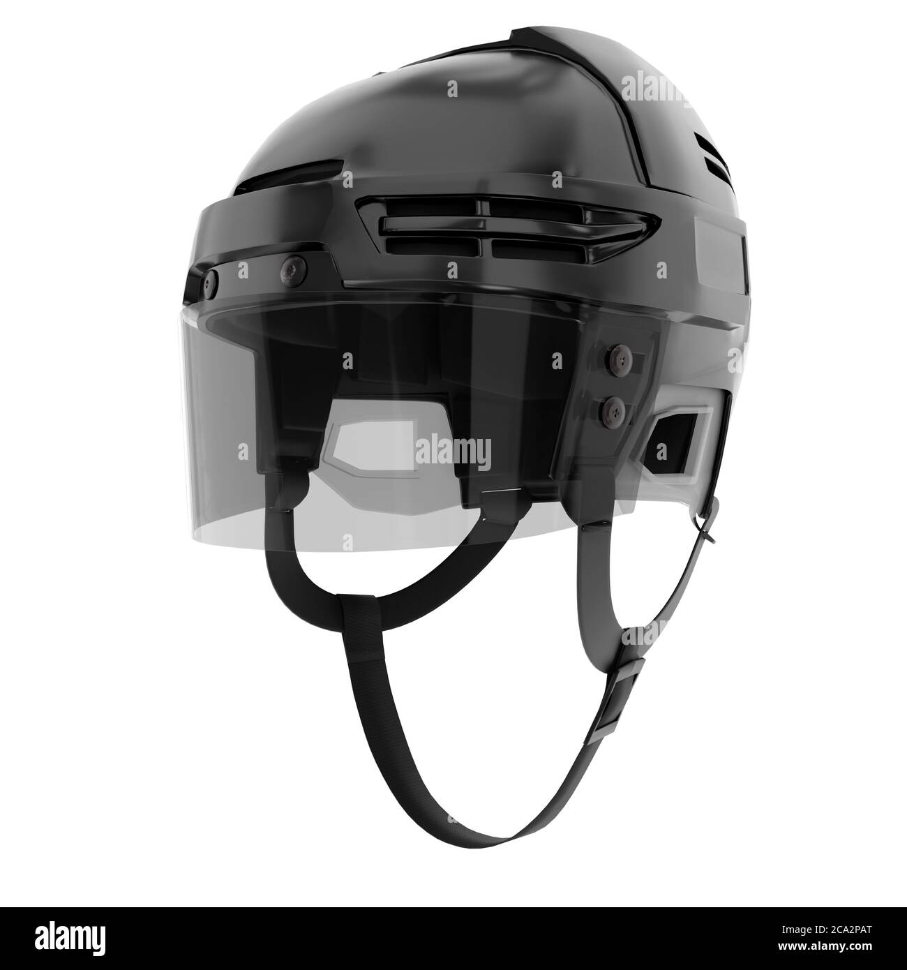 Classic Ice Hockey Helmet with Glass Visor Stock Photo Alamy