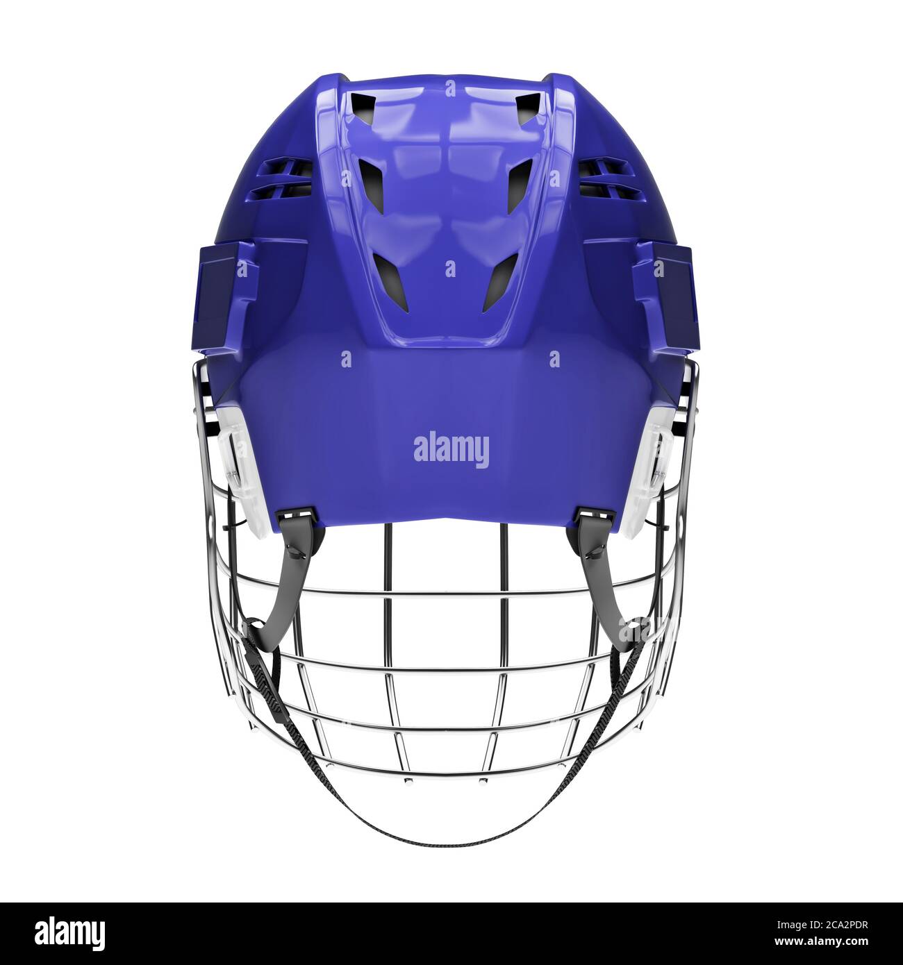 Classic Ice Hockey Helmet with Metal Facemask Stock Photo