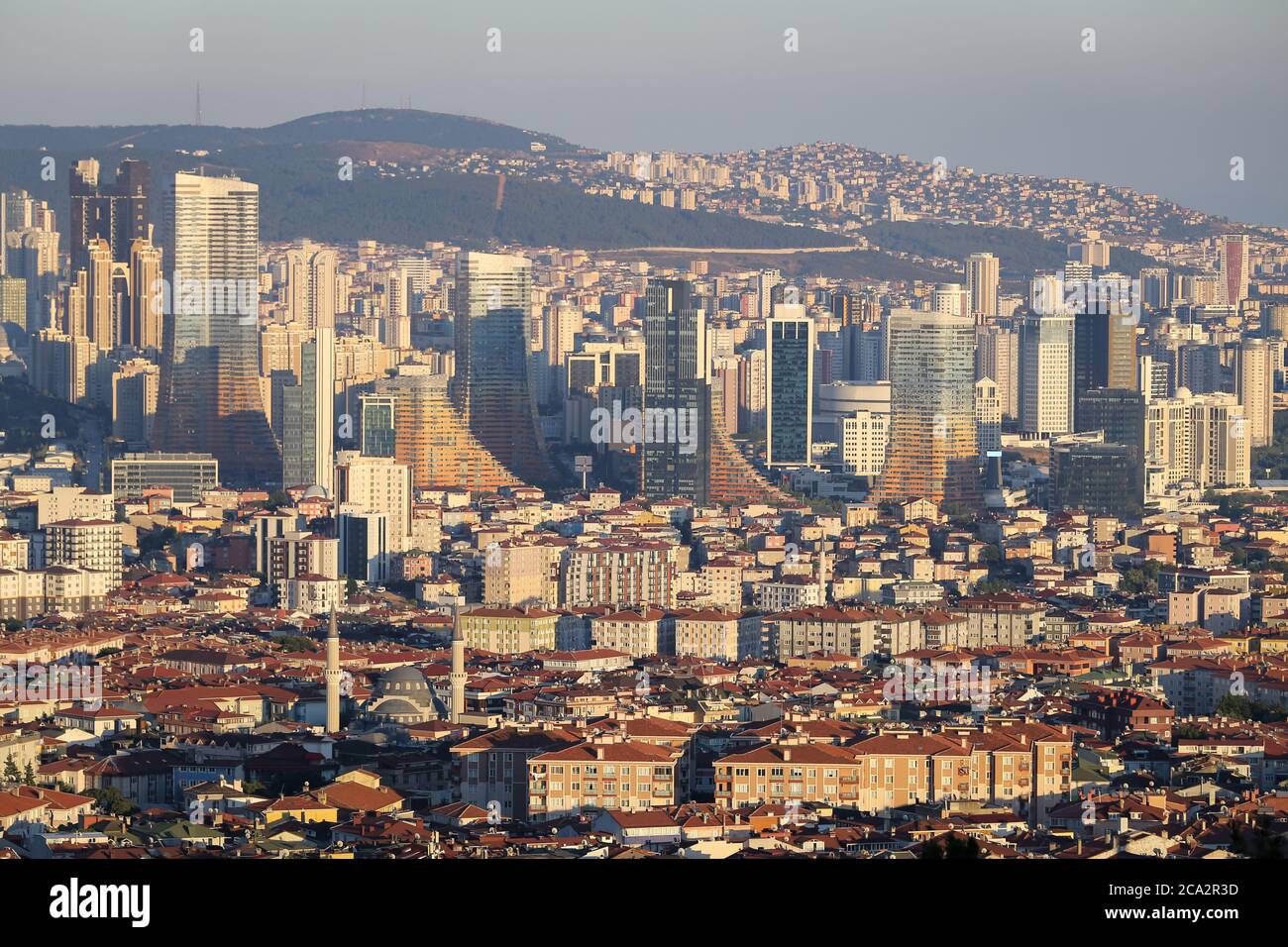 Buildings in Atasehir District, Istanbul City, Turkey Stock Photo