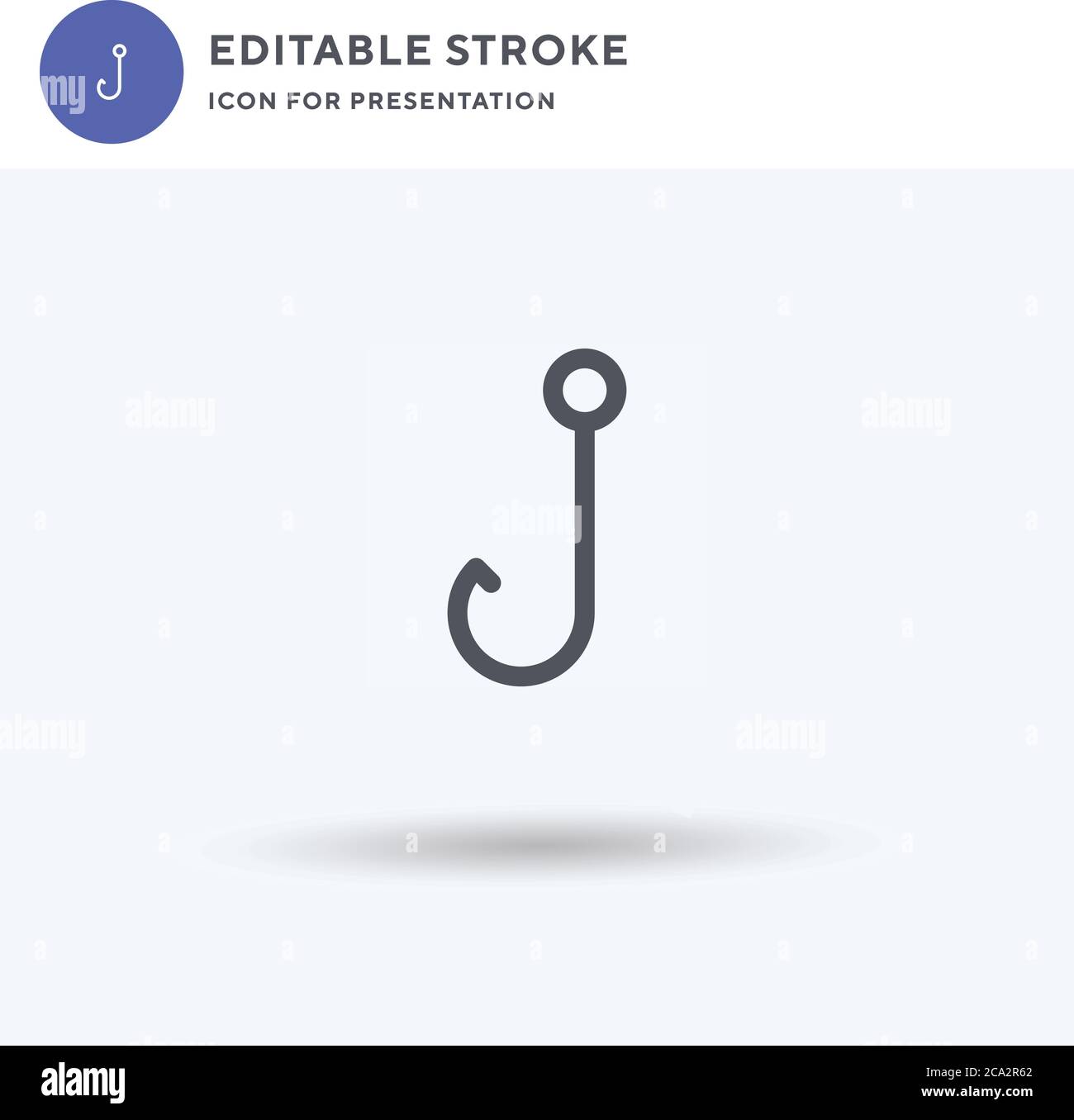 Fish hook icon, common graphic resources, vector illustration Stock Vector  Image & Art - Alamy