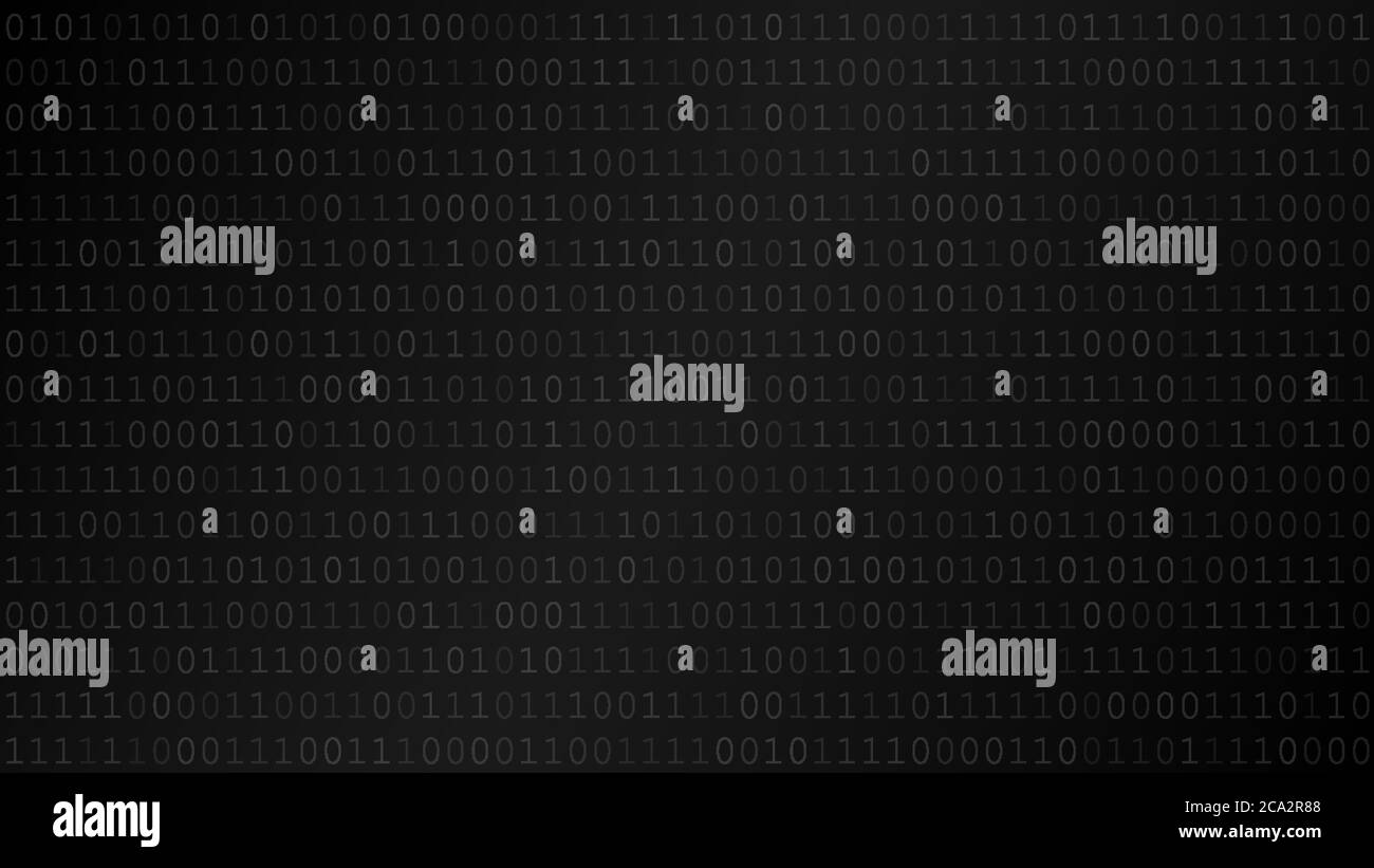 Background of zeros and ones in black and gray colors Stock Vector ...