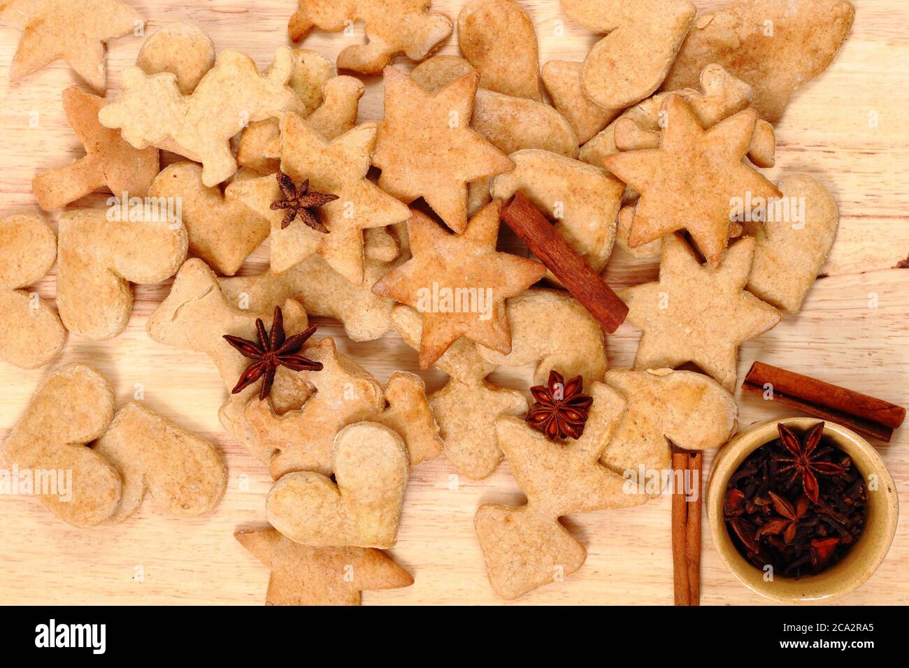 traditional homemade christmas gingerbread from czech republic Stock ...