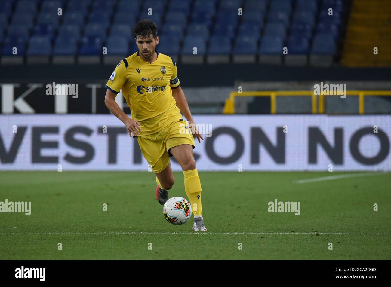 Miguel Luis Pinto Veloso (Verona) during Genoa vs Hellas Verona, italian Serie A soccer match, Genova, Italy, 02 Aug 2020 Stock Photo
