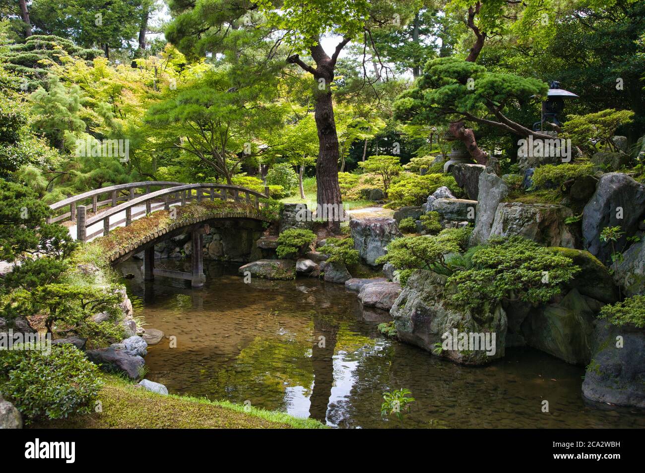 Oikeniwa Garden, Kyoto Imperial Palace, Kyoto, Japan Stock Photo