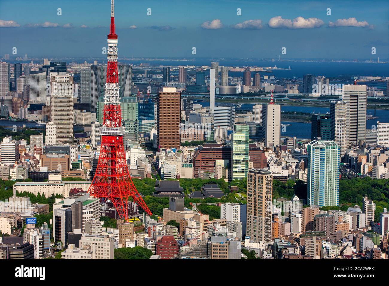 Tokyo Tower, Tokyo City View, Roppongi Hills Mori Tower, Tokyo, Japan Stock Photo