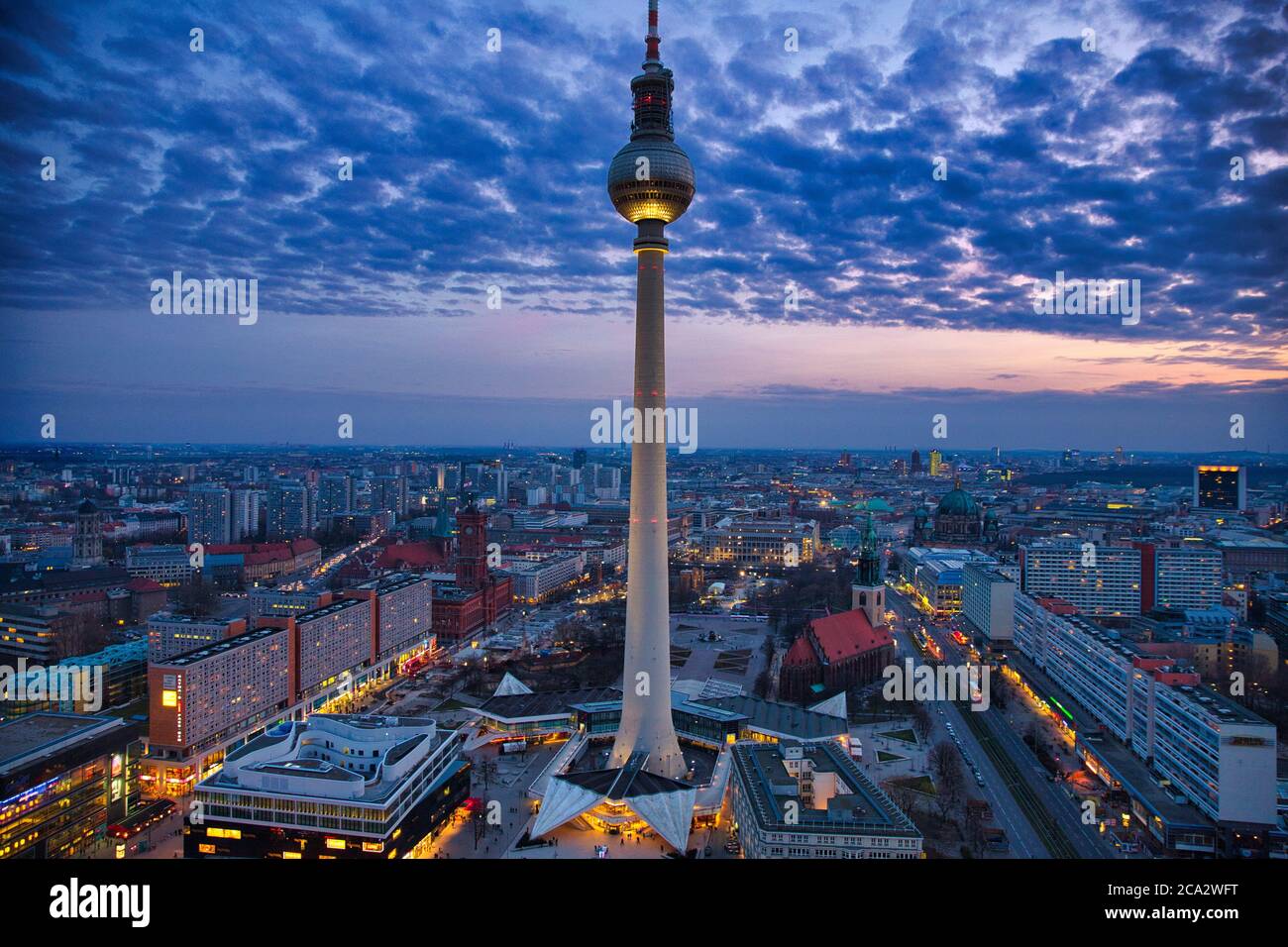Berlin germany alexanderplatz tv tower hi-res stock photography and ...
