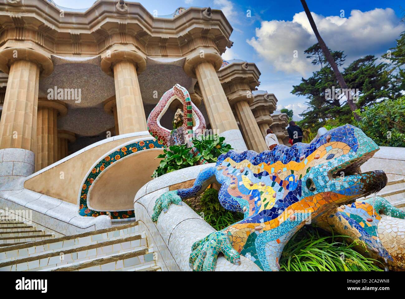Park guell guell gaudi hi-res stock photography and images - Alamy