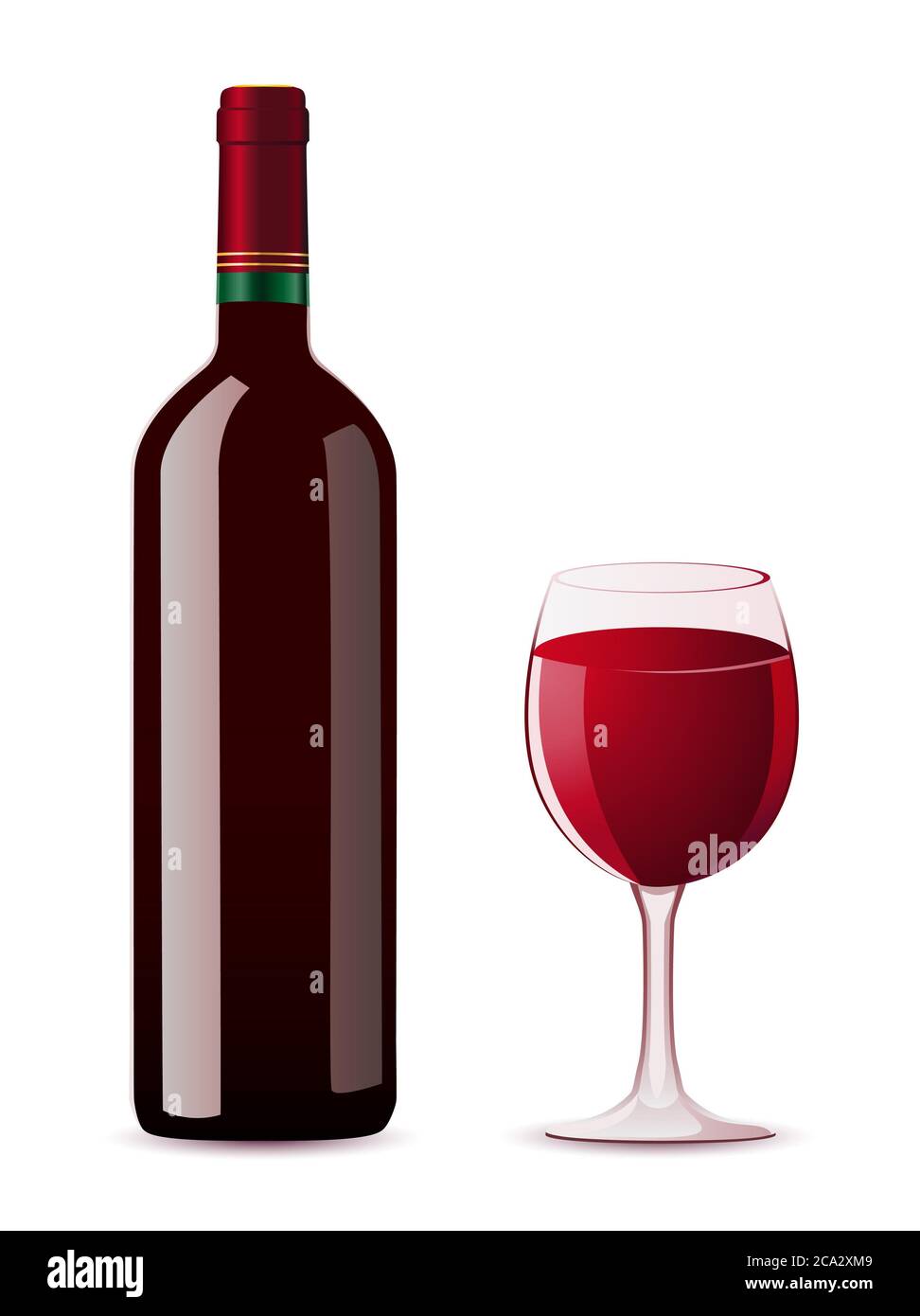 Red wine illustration hi-res stock photography and images - Alamy