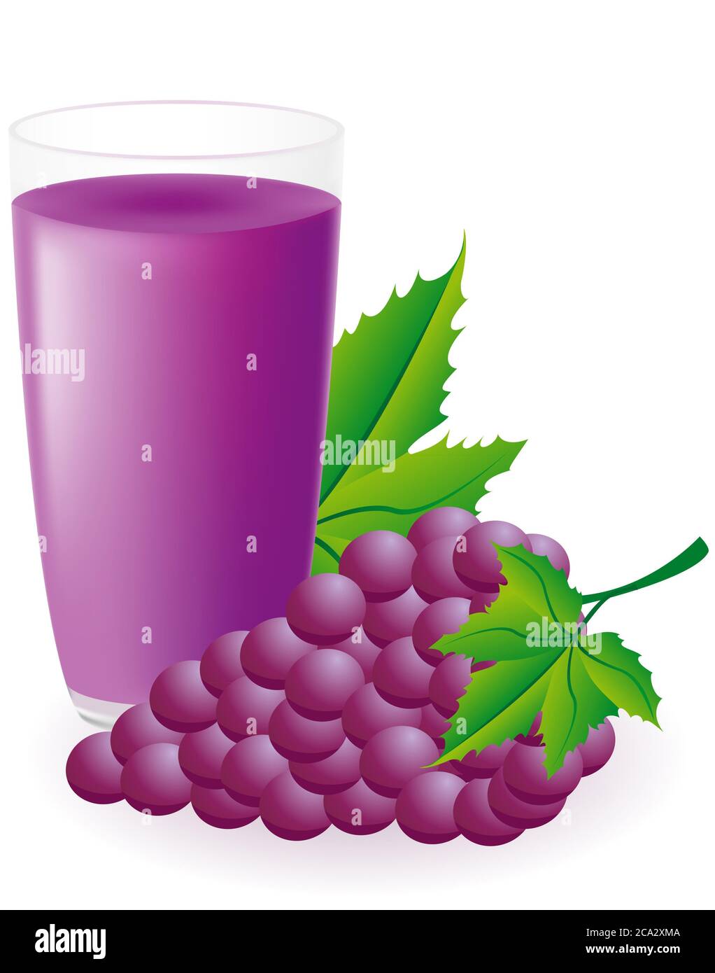 blue grape juice vector illustration isolated on white background Stock  Photo - Alamy
