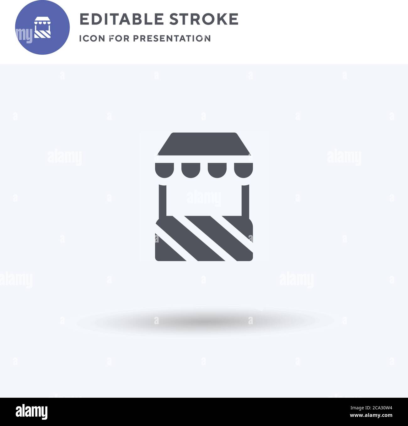 Blank display exhibition stand white empty panels hi-res stock ...
