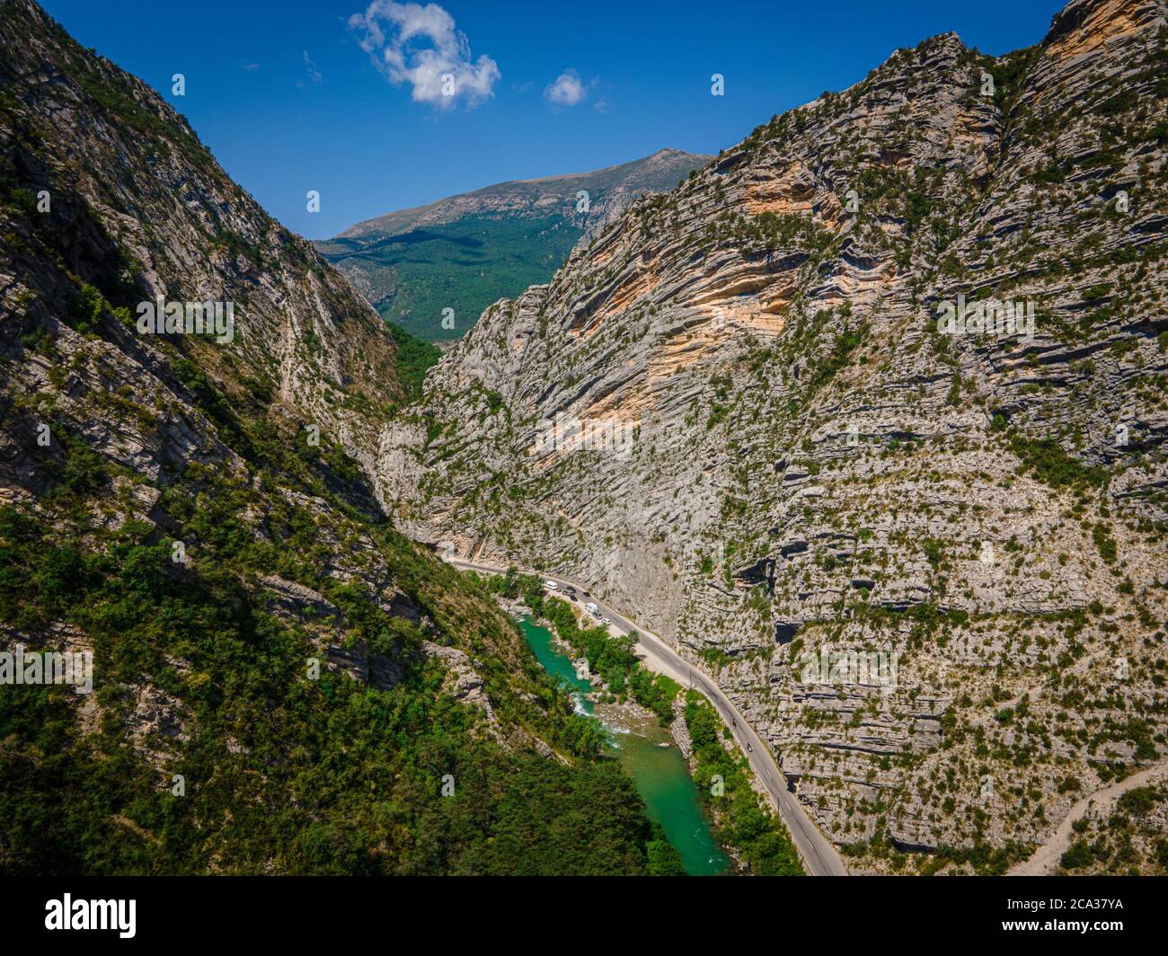 Wonderful nature of France - The Canyon of Verdon - travel photography. Stock Photo