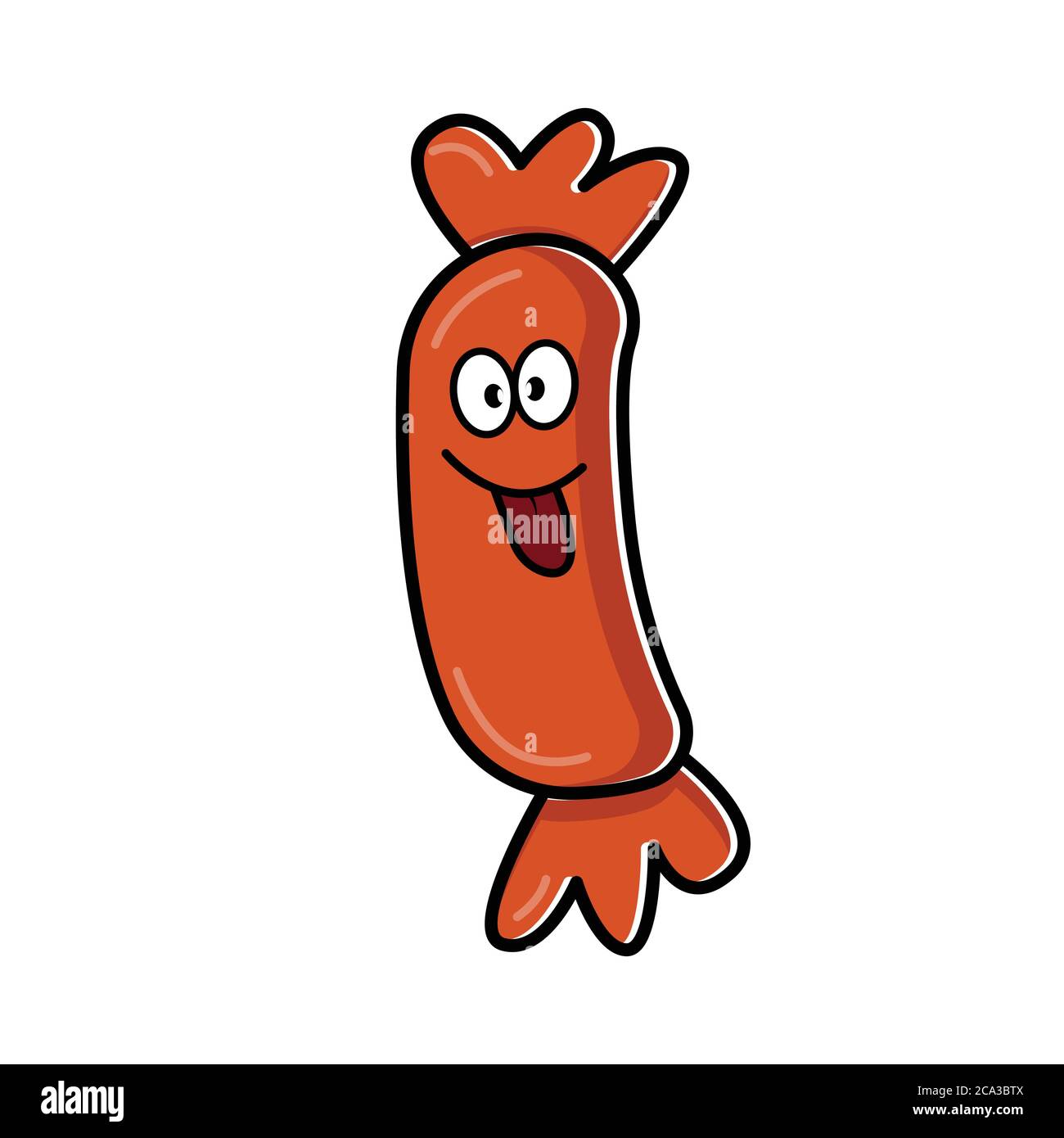 Sausage cartoon character. Design template vector Stock Vector Image ...