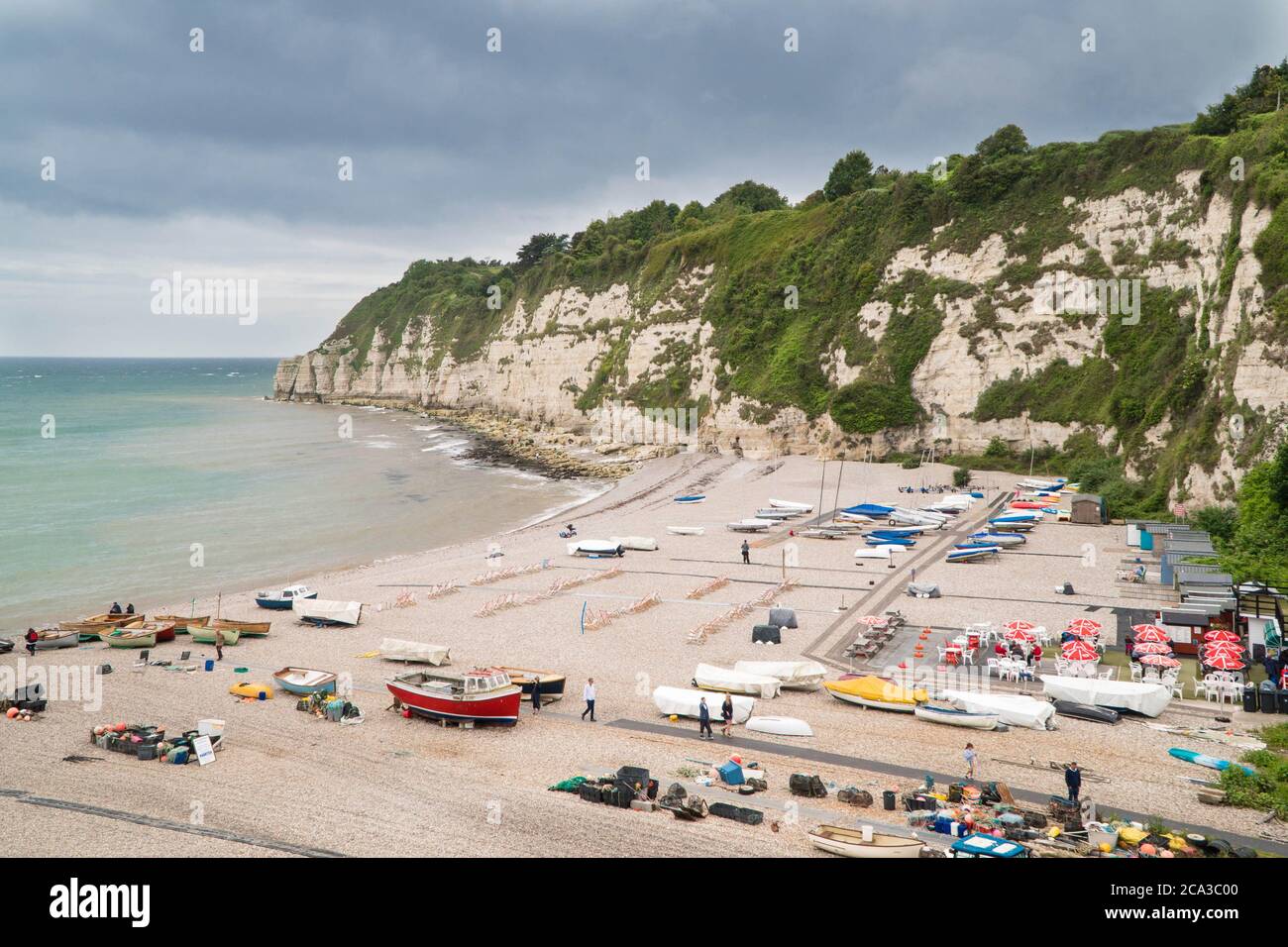 The beach Beer south Devon UK. June 2019. Stock Photo