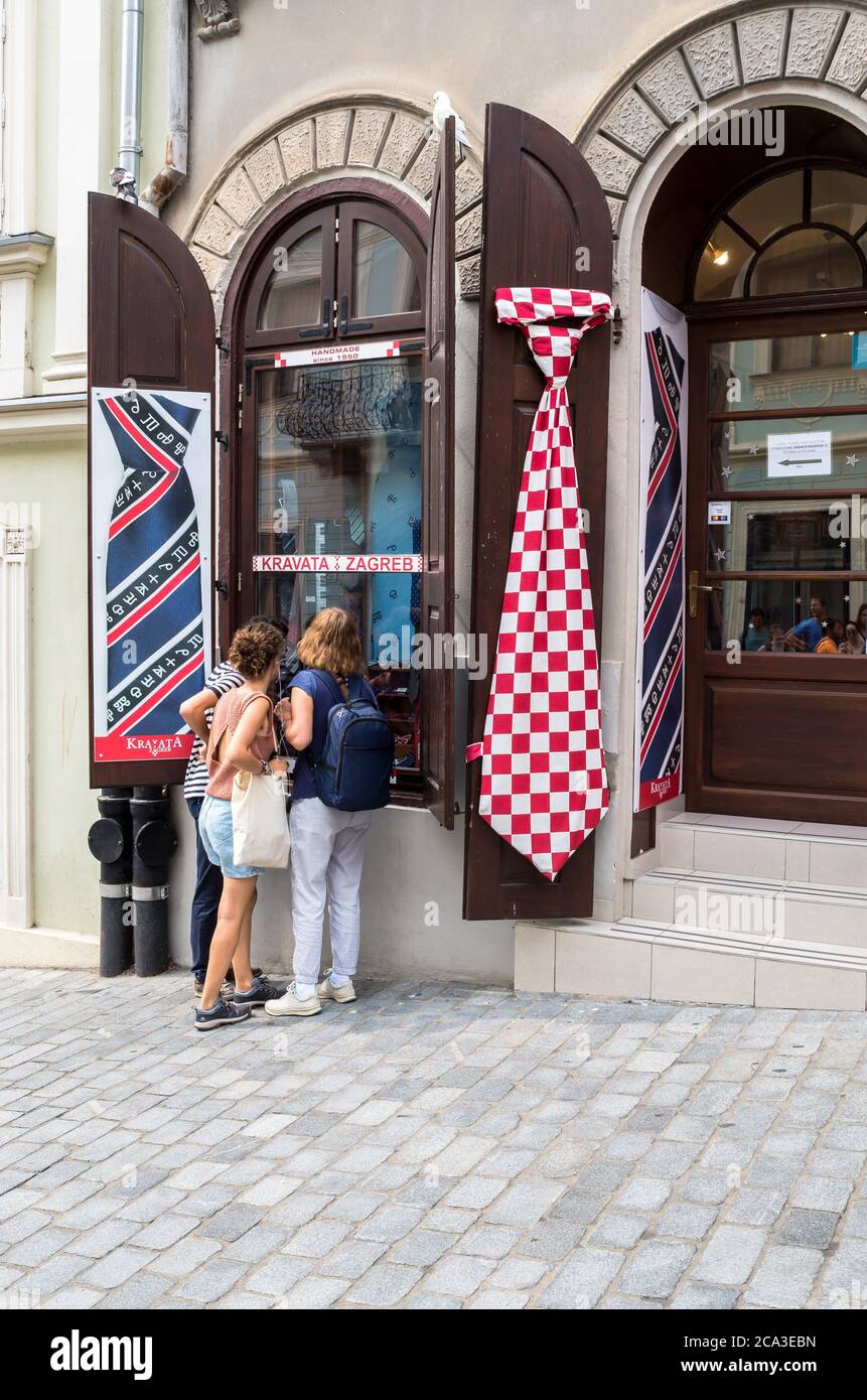 Kravata Shop, Zagreb, Croatia Stock Photo - Alamy