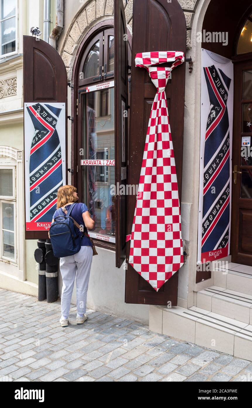 Kravata Shop, Zagreb, Croatia Stock Photo - Alamy