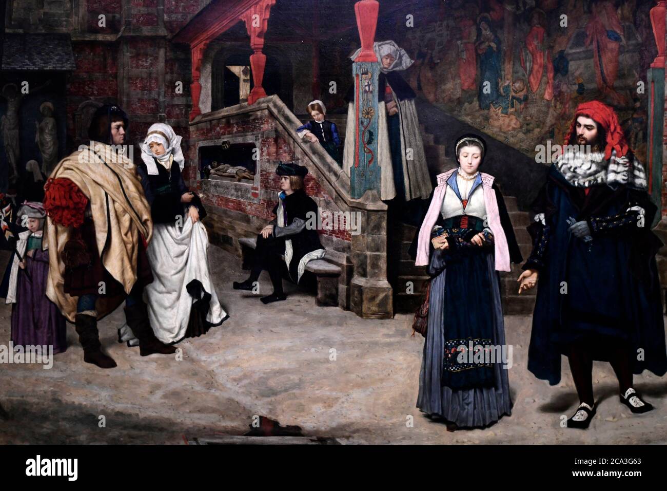 The Meeting of Faust and Marguerite, by the French artist and painter