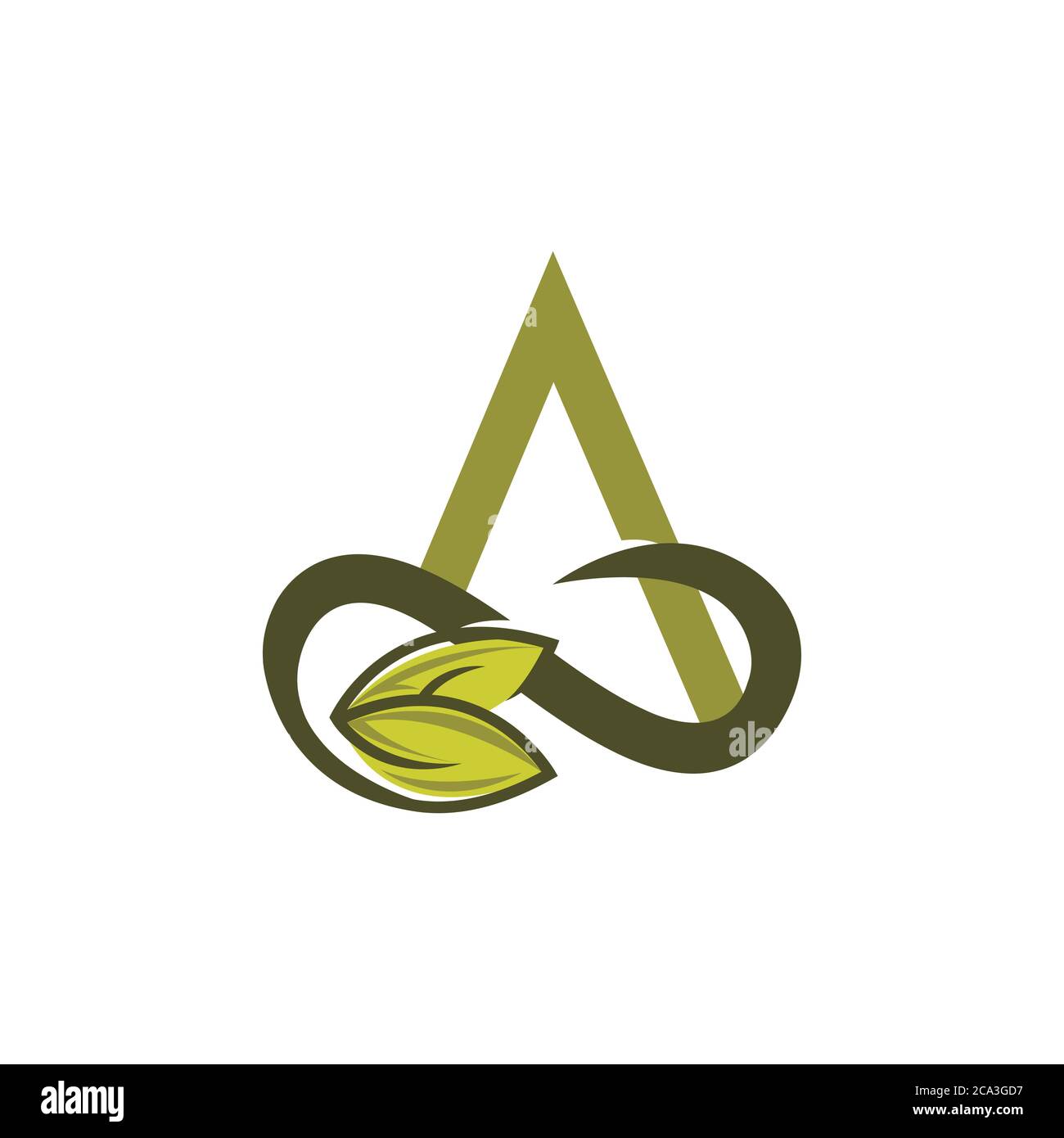 Letter A - vector logo concept illustration. Letter A with check logotype. Abstract logo. Vector logo template. Design element Stock Vector