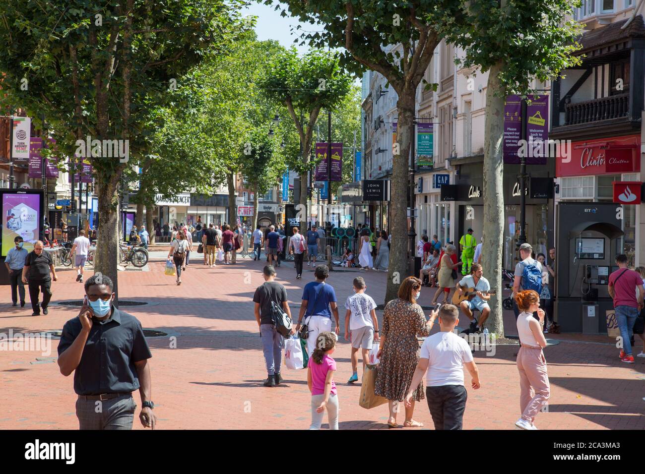 Broad Street, Reading, Berkshire Stock Photo