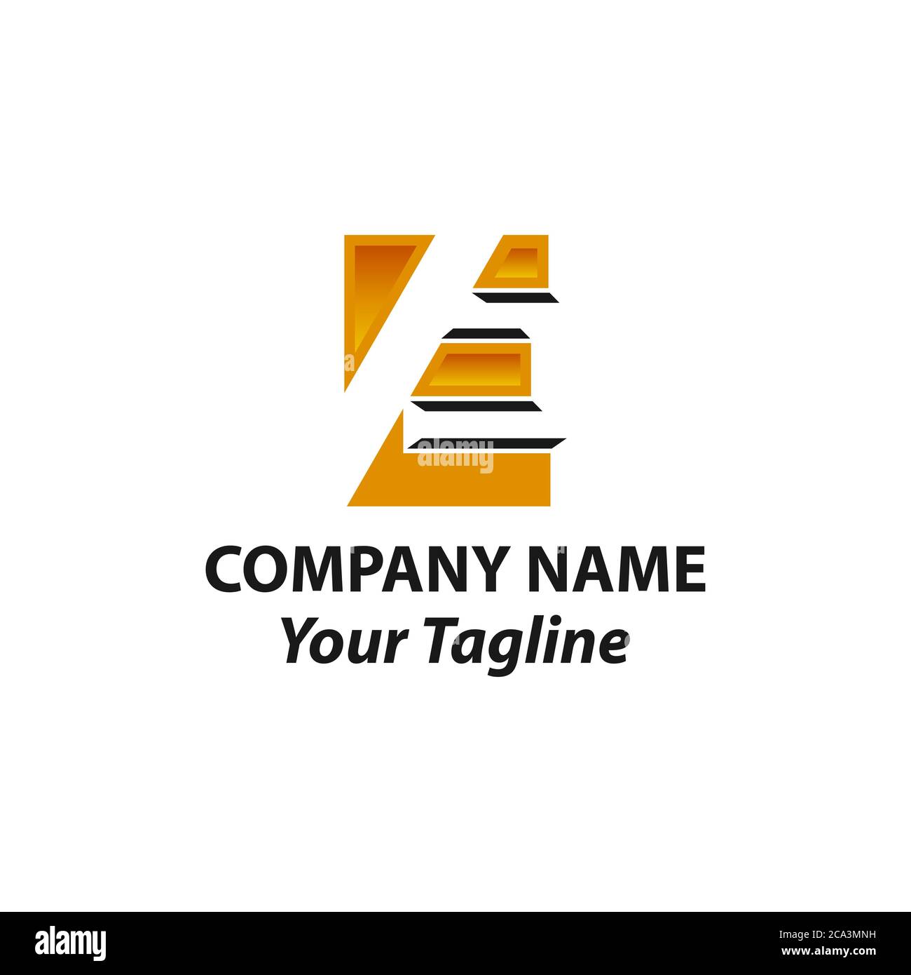 Letter E logo icon design template elements. Vector color sign. Stock Vector