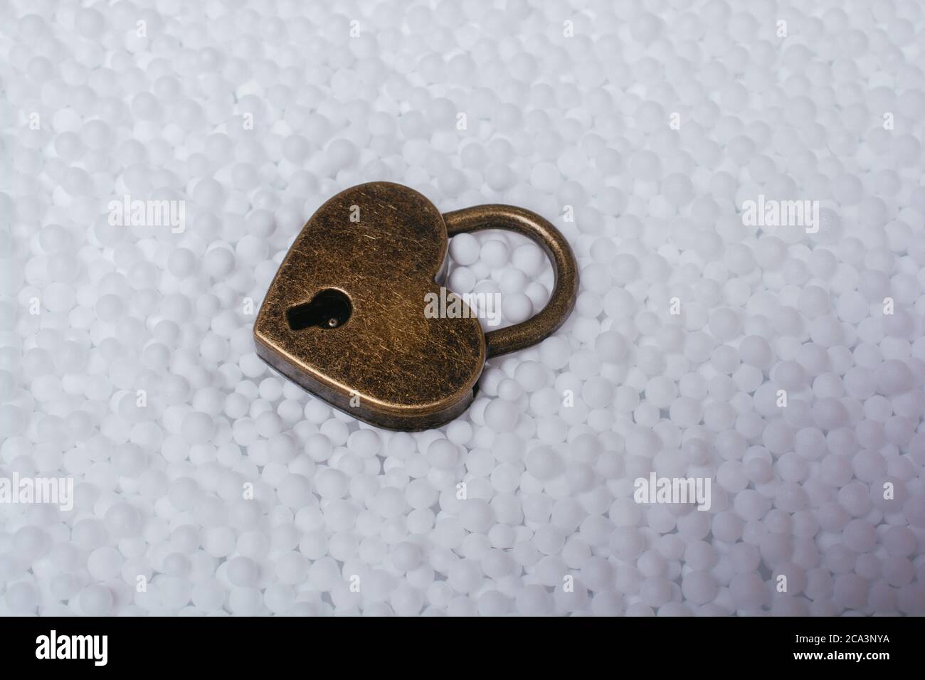 Metal padlock in heart shape as symbol of love Stock Photo - Alamy