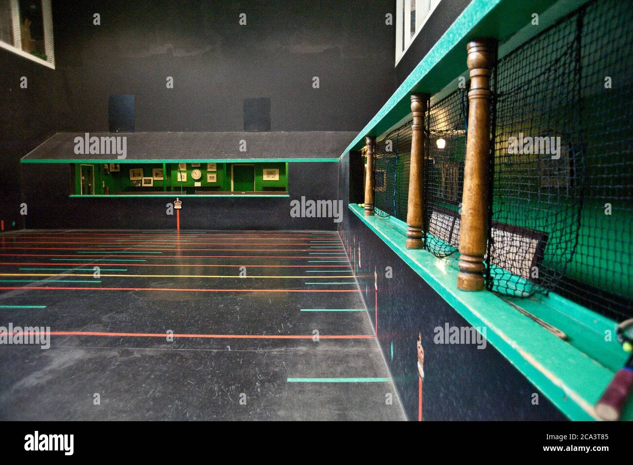 Real Tennis Court, Royal Leamington Spa Stock Photo